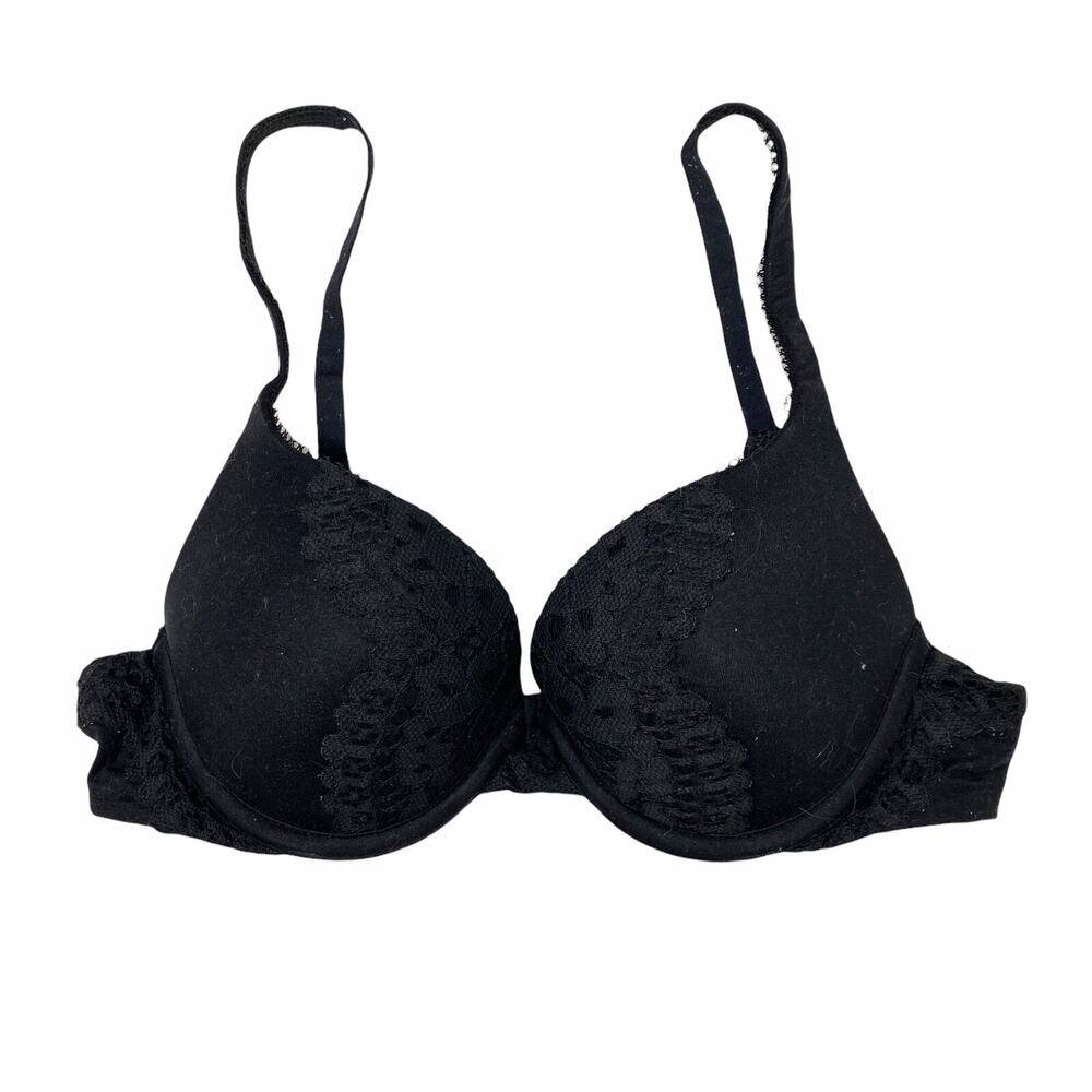 VS Body by Victoria Perfect Shape Black Underwire Padded Push Up 32B